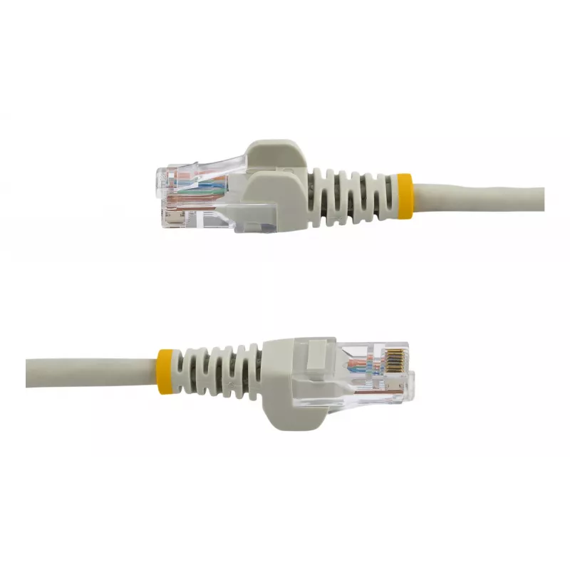 StarTech.com kabel krosowy Cat5e ze złączami RJ45 bez zaczepów - 5 m, szary