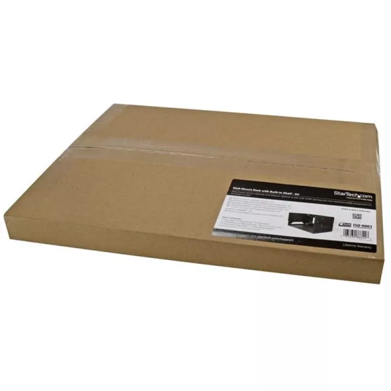 StarTech.com Wall-Mount Server Rack z Built-in Shelf - Solid Steel - 8U