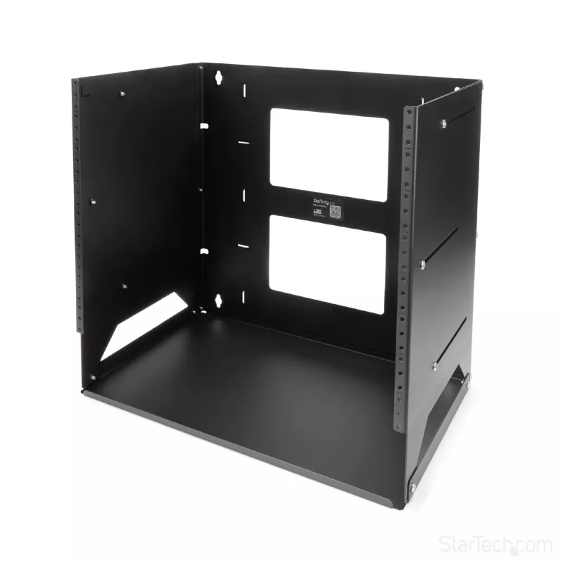 StarTech.com Wall-Mount Server Rack z Built-in Shelf - Solid Steel - 8U