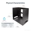 StarTech.com Wall-Mount Server Rack z Built-in Shelf - Solid Steel - 8U