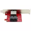 StarTech.com Adapter Mini-SAS - Podwójny SFF-8643 do SFF-8644 - z pełnowymiarową i niskoprofilową śledzią - 12 Gb/s
