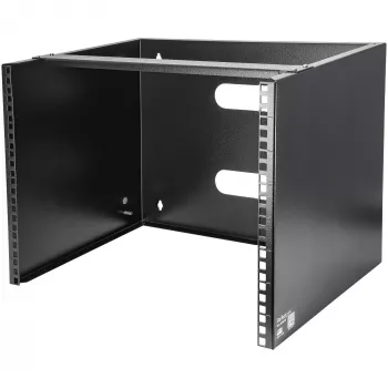 StarTech.com 8U Szafa sieciowa naścienna - Głębokość 14 cali (niski profil) - Uchwyt na panel krosowy 19 cali do płytkiego wyposażenia serwerowego i IT, przełączników sieciowych - Udźwig 80lbs/36kg, czarny