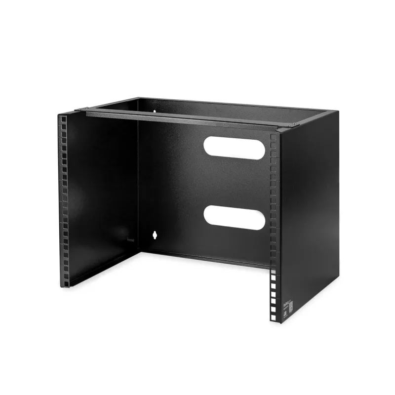 StarTech.com 8U Szafa sieciowa naścienna - Głębokość 14 cali (niski profil) - Uchwyt na panel krosowy 19 cali do płytkiego wyposażenia serwerowego i IT, przełączników sieciowych - Udźwig 80lbs/36kg, czarny