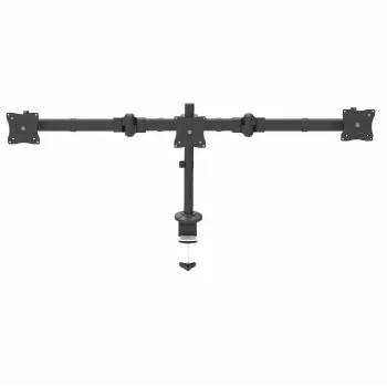 Uchwyt biurkowy do trzech monitorów StarTech.com - Ergonomiczny montaż VESA 3 monitorów do 27 cali – Uchwyt na słupie z regulacją wysokości i przegubami – Pochylenie/obrót/rotacja ekranów LCD/LED – Zacisk biurkowy/mocowanie przelotowe