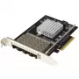 StarTech.com Quad Port 10G SFP+ sieciowy Card - Intel XL710 Open SFP+ Converged Adapter - PCIe 10 Gigabit Ethernet Server NIC - 10GbE Fiber Optic LAN Card - Dell PowerEdge HPE ProLiant