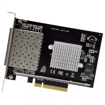 StarTech.com Quad Port 10G SFP+ sieciowy Card - Intel XL710 Open SFP+ Converged Adapter - PCIe 10 Gigabit Ethernet Server NIC - 10GbE Fiber Optic LAN Card - Dell PowerEdge HPE ProLiant