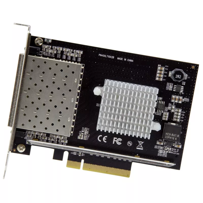 StarTech.com Quad Port 10G SFP+ sieciowy Card - Intel XL710 Open SFP+ Converged Adapter - PCIe 10 Gigabit Ethernet Server NIC - 10GbE Fiber Optic LAN Card - Dell PowerEdge HPE ProLiant