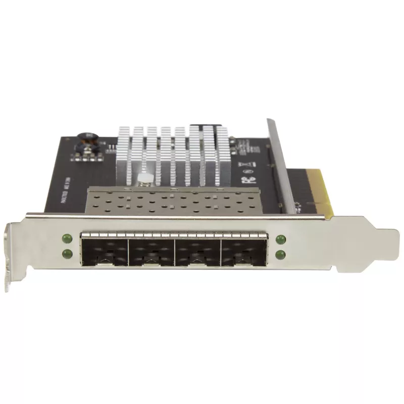 StarTech.com Quad Port 10G SFP+ sieciowy Card - Intel XL710 Open SFP+ Converged Adapter - PCIe 10 Gigabit Ethernet Server NIC - 10GbE Fiber Optic LAN Card - Dell PowerEdge HPE ProLiant