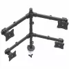 StarTech.com Ramię do montażu na biurku dla czterech monitorów - Ergonomiczne mocowanie VESA 4 monitorów 2x2 do 27 cali - Przegubowe i z regulacją wysokości mocowanie na słupie - Pochylenie/obrót/rotacja ekranów LCD/LED - Zacisk do biurka/przepust kablowy