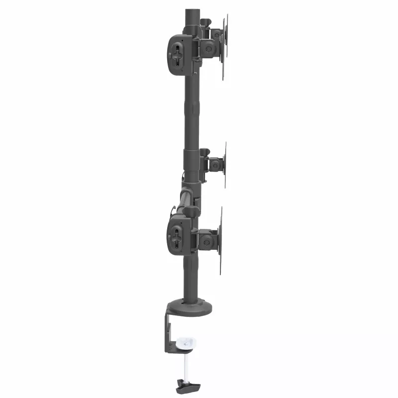 StarTech.com Ramię do montażu na biurku dla czterech monitorów - Ergonomiczne mocowanie VESA 4 monitorów 2x2 do 27 cali - Przegubowe i z regulacją wysokości mocowanie na słupie - Pochylenie/obrót/rotacja ekranów LCD/LED - Zacisk do biurka/przepust kablowy