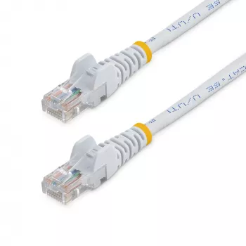 StarTech.com Cat5e Ethernet Patch kabel z Snagless RJ45 Connectors - 0.5 m, biały