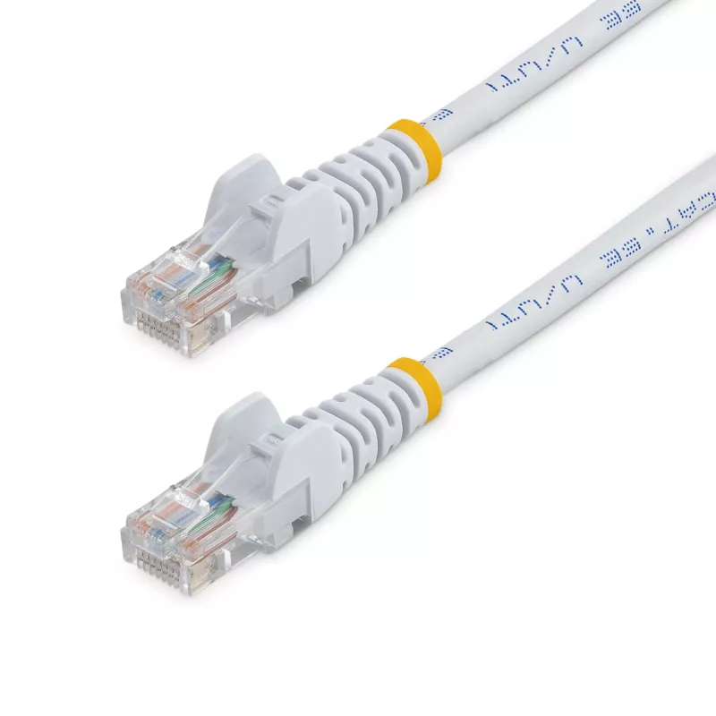 StarTech.com Cat5e Ethernet Patch kabel z Snagless RJ45 Connectors - 0.5 m, biały