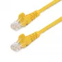 StarTech.com kabel krosowy Ethernet Cat5e ze złączami RJ45 bez zaczepów - 0,5 m, żółty