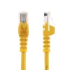 StarTech.com kabel krosowy Ethernet Cat5e ze złączami RJ45 bez zaczepów - 0,5 m, żółty