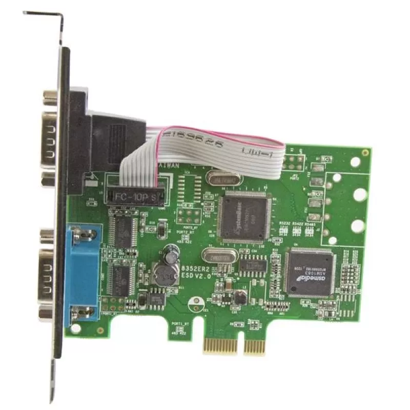 StarTech.com 2-portowa karta szeregowa PCI Express z UART 16C1050 - RS232