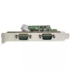 StarTech.com 2-portowa karta szeregowa PCI Express z UART 16C1050 - RS232