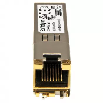 StarTech.com Juniper EX-SFP-1GE-T Kompatybilny SFP transceiver Module - 10/100/1000BASE-T~Juniper EX-SFP-1GE-T Kompatybilny SFP Module - 1000BASE-T - SFP to RJ45 Cat6/Cat5e - 1GE Gigabit Ethernet SFP - RJ-45 100m