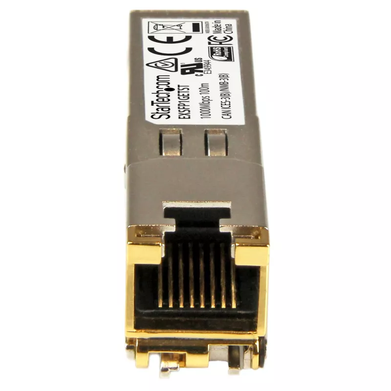 StarTech.com Juniper EX-SFP-1GE-T Kompatybilny SFP transceiver Module - 10/100/1000BASE-T~Juniper EX-SFP-1GE-T Kompatybilny SFP Module - 1000BASE-T - SFP to RJ45 Cat6/Cat5e - 1GE Gigabit Ethernet SFP - RJ-45 100m