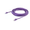 StarTech.com Kabel Ethernet 5m CAT6 - Fioletowy przewód CAT 6 Gigabit Ethernet - 250MHz 100W PoE RJ45 UTP kabel sieciowy/krosowy bez zaczepów z odciążeniem, testowany indywidualnie