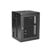 StarTech.com 4-słupkowa 15U szafa sieciowa naścienna z półką 1U, 19-calowa naścienna szafa serwerowa na zawiasach do sprzętu danych / AV / elektronicznego / komputerowego, elastyczna wentylowana obudowa rack