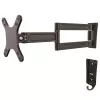 StarTech.com Uchwyt do monitora do montażu na ścianie - podwójny przegub, 15 kg, 33 cm (13 cali), 68,6 cm (27 cali), 75 x 75 mm, 100 x 100 mm, czarny