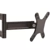 StarTech.com Uchwyt do monitora do montażu na ścianie - podwójny przegub, 15 kg, 33 cm (13 cali), 68,6 cm (27 cali), 75 x 75 mm, 100 x 100 mm, czarny