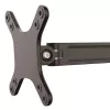 StarTech.com Uchwyt do monitora do montażu na ścianie - podwójny przegub, 15 kg, 33 cm (13 cali), 68,6 cm (27 cali), 75 x 75 mm, 100 x 100 mm, czarny