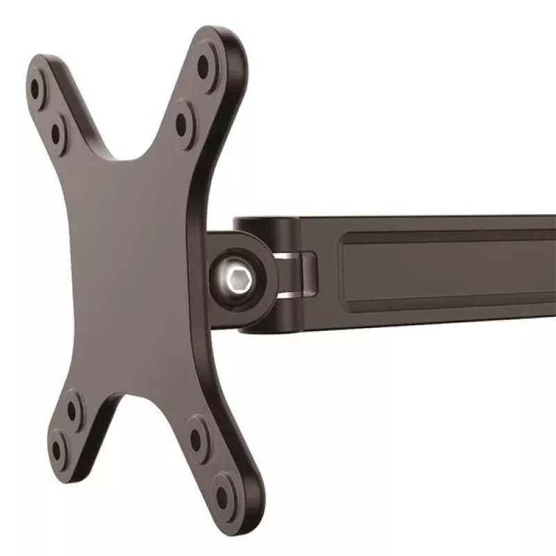 StarTech.com Uchwyt do monitora do montażu na ścianie - podwójny przegub, 15 kg, 33 cm (13 cali), 68,6 cm (27 cali), 75 x 75 mm, 100 x 100 mm, czarny