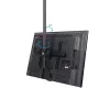 StarTech.com Uchwyt sufitowy do telewizora – Uniwersalny ruchomy uchwyt wiszący do pojedynczego ekranu z regulowanym teleskopowym krótkim słupem – pochylenie / obrót – wspornik VESA do wyświetlaczy 32”–75”