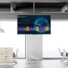 StarTech.com Uchwyt sufitowy do telewizora – Uniwersalny ruchomy uchwyt wiszący do pojedynczego ekranu z regulowanym teleskopowym krótkim słupem – pochylenie / obrót – wspornik VESA do wyświetlaczy 32”–75”