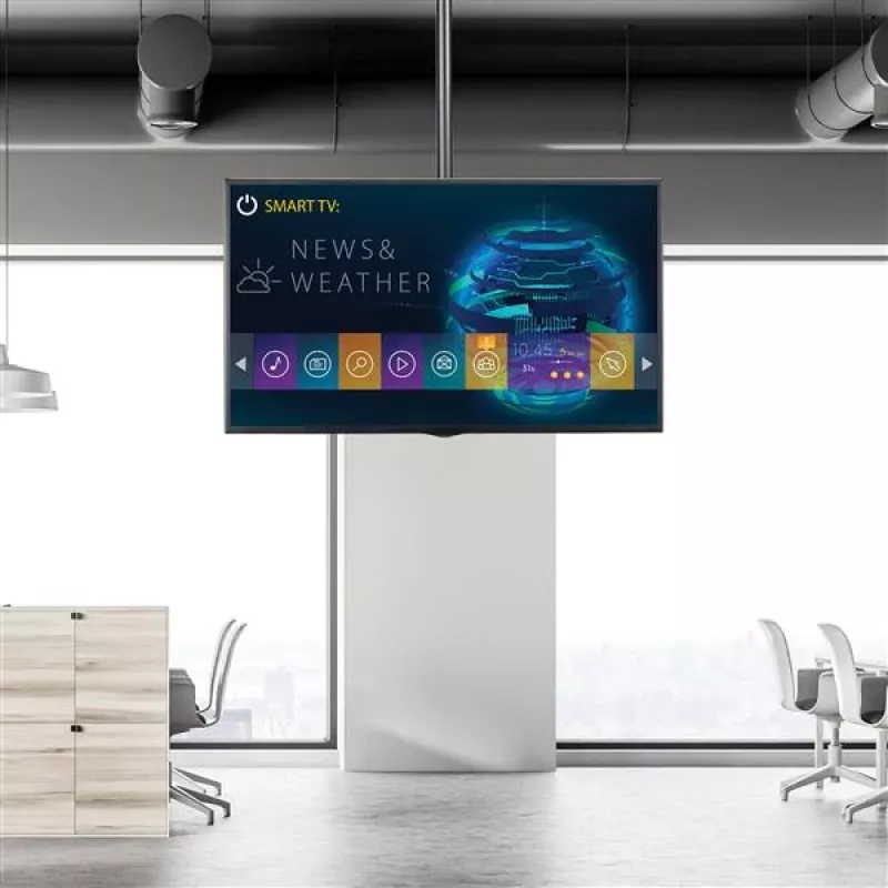 Uchwyt sufitowy do telewizora StarTech.com – uniwersalny pełnoobrotowy uchwyt do pojedynczego ekranu z regulowanym teleskopowym wysięgnikiem – pochylanie / obrót – wspornik VESA do wyświetlaczy 32–75 inch