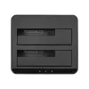 StarTech.com Dwukieszeniowa stacja dokująca USB 3.0 do SATA dla dysków twardych, stacja dokująca USB, zewnętrzna stacja dokująca dla dysków SSD/HDD 2.5/3.5 cala SATA I/II/III, kieszenie na dyski twarde z funkcją Hot-Swap, ładowanie od góry