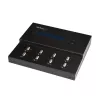 StarTech.com Samodzielny duplikator i kasownik 1 do 7 pendrive'ów USB, kopiarka wielu pamięci flash USB, kopiowanie systemu i plików oraz całego dysku z szybkością 1,5 GB/min, kasowanie pojedynczym i potrójnym przebiegiem, wyświetlacz LCD - TAA