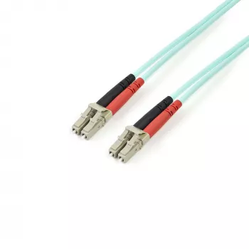 StarTech.com 3m (10ft) LC/UPC do LC/UPC OM4 wielomodowy kabel światłowodowy, 50/125µm LOMMF/VCSEL Zipcord, 100G, niskie straty wtrąceniowe - LSZH zworka światłowodowa
