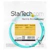 StarTech.com 3m (10ft) LC/UPC do LC/UPC OM4 wielomodowy kabel światłowodowy, 50/125µm LOMMF/VCSEL Zipcord, 100G, niskie straty wtrąceniowe - LSZH zworka światłowodowa