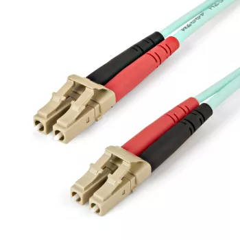 StarTech.com 5m (16.4ft) LC/UPC do LC/UPC OM4 wielomodowy kabel światłowodowy, 50/125µm LOMMF/VCSEL zipcord, 100G, niskie tłumienie wtrąceniowe - LSZH kros światłowodowy