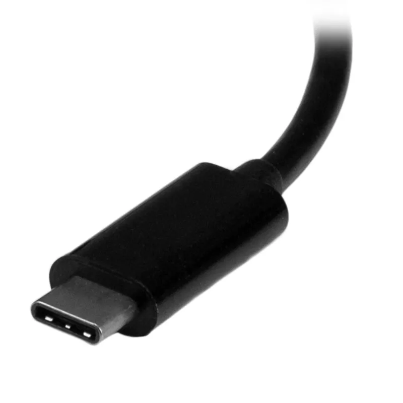 StarTech.com USB-C wieloportowy adapter wideo - 3-w-1 - 4K 30Hz - czarny