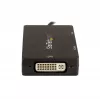 StarTech.com USB-C wieloportowy adapter wideo - 3-w-1 - 4K 30Hz - czarny