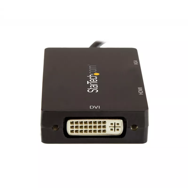 StarTech.com USB-C wieloportowy adapter wideo - 3-w-1 - 4K 30Hz - czarny