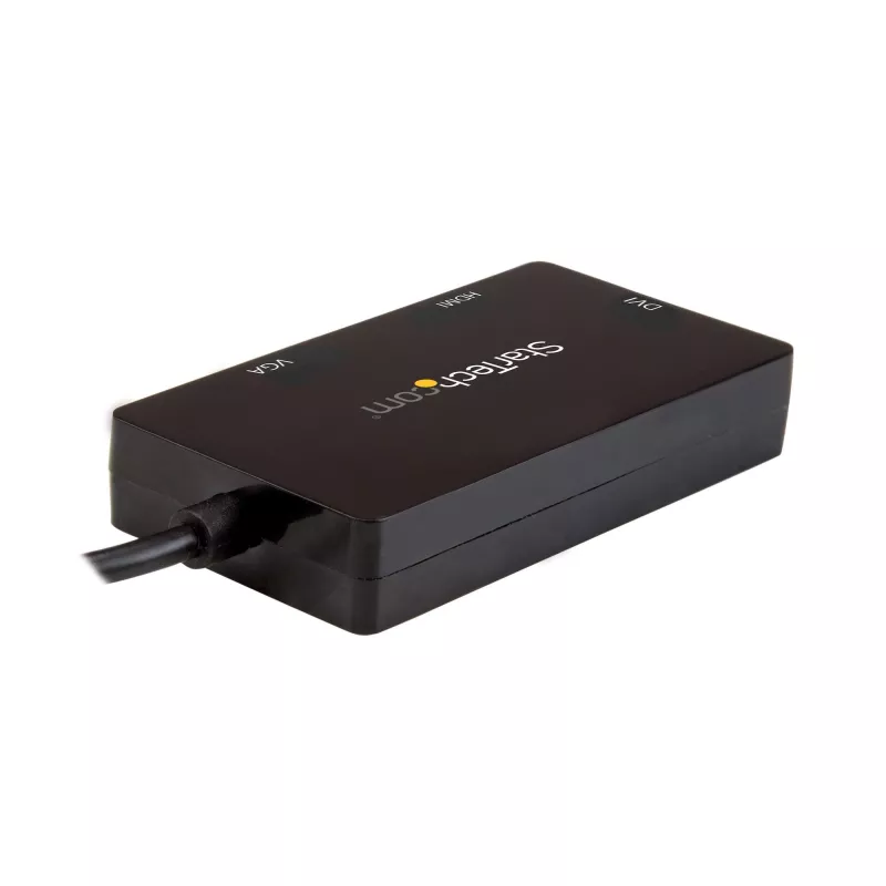 StarTech.com USB-C wieloportowy adapter wideo - 3-w-1 - 4K 30Hz - czarny