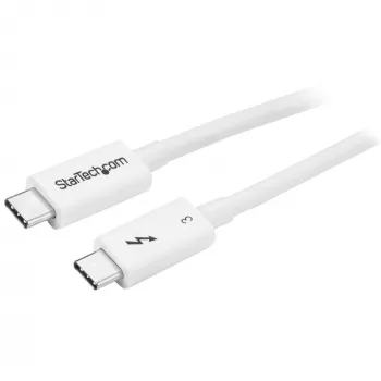 Kabel StarTech.com Thunderbolt 3 – 40 Gb/s – 0,5 m – Biały – Kompatybilny z Thunderbolt, USB i DisplayPort