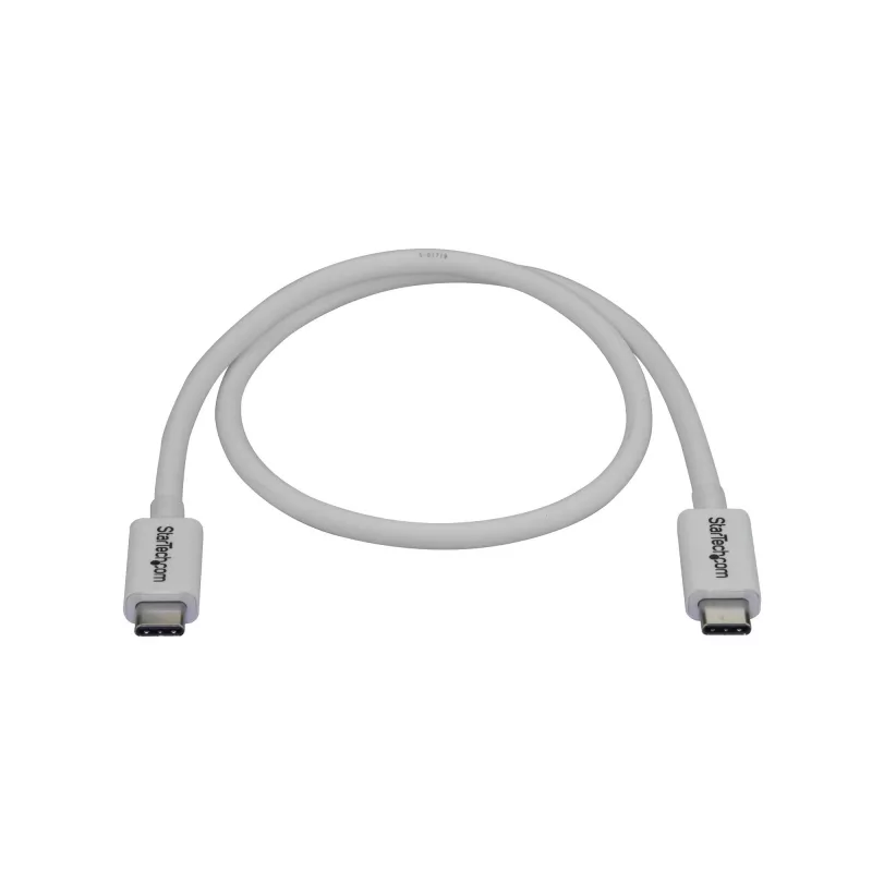 Kabel StarTech.com Thunderbolt 3 – 40 Gb/s – 0,5 m – Biały – Kompatybilny z Thunderbolt, USB i DisplayPort