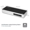StarTech.com Stacja dokująca USB 3.0 — uniwersalna stacja dokująca z obsługą dwóch monitorów, HDMI i DVI/VGA, 6-portowy hub USB 3.1 Gen 1 5 Gb/s, GbE, audio, złącze Type-A — do laptopów Windows i Mac