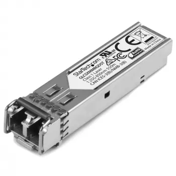 StarTech.com Moduł nadajnika SFP zgodny z Cisco GLC-SX-MM-RGD - 1000BASE-SX~Moduł SFP zgodny z Cisco GLC-SX-MM-RGD - 1000BASE-SX - 1GbE Wielomodowy światłowód MMF transceiver optyczny - 1GE Gigabit Ethernet SFP - LC 550m - 850nm - DDM Cisco ASR920, IE2000, IE4000