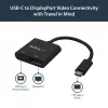 StarTech.com Adapter USB-C na DisplayPort z funkcją Power Delivery - 4K 60Hz HBR2 - Konwerter wideo USB Type-C na DP 1.2 Monitor z ładowaniem - Przesył mocy 60W - Kompatybilny z Thunderbolt 3