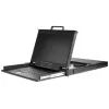 StarTech.com Rackmount KVM Console HD 1080p - Jednoportowa konsola KVM VGA z 17-calowym monitorem LCD do szafy serwerowej - W pełni funkcjonalna szuflada KVM LCD 1U z kablami i osprzętem - Obsługa USB - MTBF 50 000