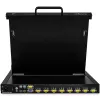 StarTech.com 8 Port Rackmount KVM Console w/ 6ft Cables - Zintegrowany przełącznik KVM z monitorem LCD 17 cali - W pełni funkcjonalny 1U LCD KVM Drawer- OSD KVM - Wytrzymały 50 000 MTBF - Obsługa USB + VGA