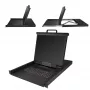 StarTech.com 16-portowy konsola KVM do montażu w szafie rack z kablami 6ft - Zintegrowany przełącznik KVM z 19-calowym monitorem LCD - W pełni funkcjonalny 1U wysuwany panel KVM - OSD KVM - Wytrzymała 50 000 MTBF - Obsługa USB + VGA