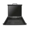 StarTech.com 16-portowy konsola KVM do montażu w szafie rack z kablami 6ft - Zintegrowany przełącznik KVM z 19-calowym monitorem LCD - W pełni funkcjonalny 1U wysuwany panel KVM - OSD KVM - Wytrzymała 50 000 MTBF - Obsługa USB + VGA