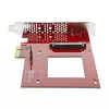 StarTech.com Adapter U.2 na PCIe dla 2,5-calowego dysku SSD U.2 NVMe - SFF-8639 - x4 PCI Express 4.0
